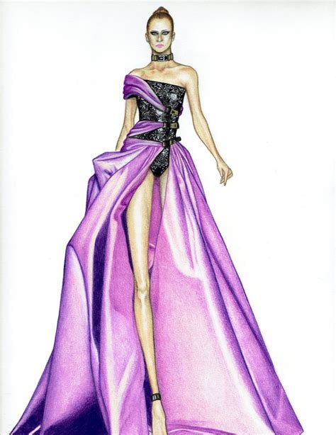 donatella versace favorite model|Donatella Versace design sketches.